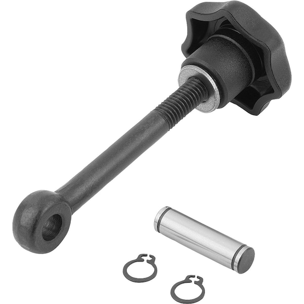 Swing Screw D=M08 Steel, Comp:Thermoplastic